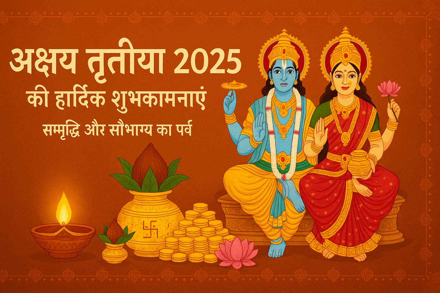 अक्षय तृतीया 2025, अक्षय तृतीया शुभ मुहूर्त, अक्षय तृतीया पूजा विधि, अक्षय तृतीया का महत्व, अक्षय तृतीया की कहानी, अक्षय तृतीया कब है, अक्षय तृतीया का इतिहास, अक्षय तृतीया क्यों मनाते हैं, अक्षय तृतीया पर क्या खरीदें, अक्षय तृतीया गोल्ड ऑफर 2025, अक्षय तृतीया पर निवेश के लिए शुभ चीजें, अक्षय तृतीया पर संपत्ति खरीदना, अक्षय तृतीया शुभकामनाएं, अक्षय तृतीया संदेश, अक्षय तृतीया स्टेटस, अक्षय तृतीया इमेज, अक्षय तृतीया व्हाट्सएप स्टेटस, अक्षय तृतीया ग्रीटिंग्स, अक्षय तृतीया 2025 ऑफ़र, अक्षय तृतीया गोल्ड डिस्काउंट, अक्षय तृतीया ज्वेलरी सेल, अक्षय तृतीया बेस्ट डील्स, अक्षय तृतीया गोल्ड खरीदें ऑनलाइन