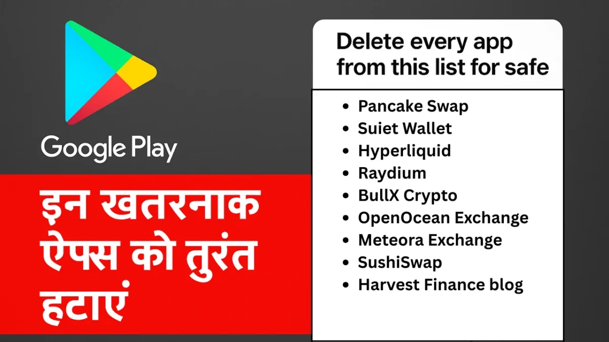 खतरनाक क्रिप्टो वॉलेट ऐप्स Google Play Store